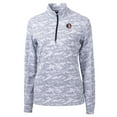 thumbnail image 2 of Women's Cutter & Buck Charcoal Florida State Seminoles Traverse Camo Print Stretch Quarter-Zip Pullover Top, 2 of 3