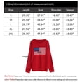 thumbnail image 6 of American Flag Graphic Sweaters for Women 4th of July Crew Neck Sweater Long Sleeve Casual Knit Pullover Sweater Shermie, 6 of 6