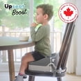 thumbnail image 2 of Upseat Boost Asiento elevador ergonómico para mesa de comedor, desarrollado con fisioterapeutas para fomentar la postura, arnés de 3 puntos, fácil de limpiar y ligero gris, 2 of 5