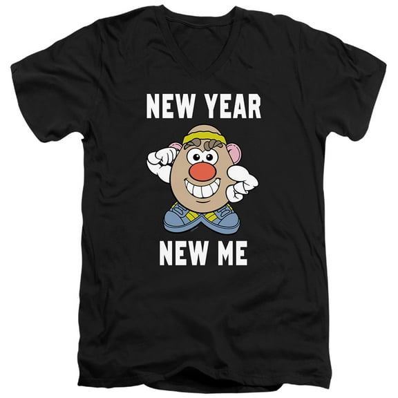 Potato Head New Year New Me Unisex Adult V-Neck T Shirt