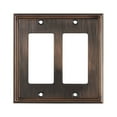 thumbnail image 2 of Rok Contemporary Decora / Rocker / GFCI Switch Plate, 2 Gang, Oil-Rubbed Bronze, 2 of 2