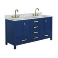 thumbnail image 3 of Maklaine 72" Double Vanity in Blue, 3 of 10