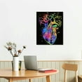 thumbnail image 3 of COMIO Human Heart Canvas Wall Art Tree of Life Anatomy Heart Pictures for Medical Clinic Doctor Office Decor Ready to Hang, 3 of 5