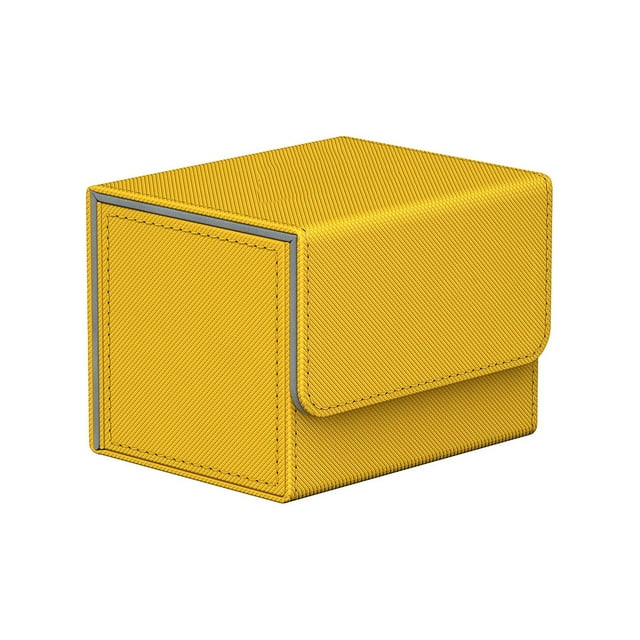 Bearachild Estuche de transporte para tarjetas de juego, contenedor de colección de cuero PU colorido antiarañazos, funda protectora cuadrada Almacenamiento y organización del hogar Ámbar Bearachild HA065436-01