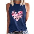 thumbnail image 2 of QUNYINEY Sleeveless Women's Tank Tops Love Heart Muscle Crewneck Casual Shirts Summer Loose Tank Tops, 2 of 4