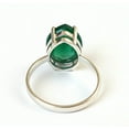 thumbnail image 2 of Green Onyx Statement Ring, 925 Solid Sterling Silver, Promise Ring, Anniversary Gift for Her, 2 of 2