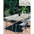 thumbnail image 3 of Rustic Flowers Rectangle Tablecloth, Waterproof Elastic Fitted Table Covers for 4 Foot Tables, 24x50inch Decorative Tablecloths for Picnic, Camping, Outdoor, Watercolor Botanical Floral Herbs Plants, 3 of 6