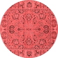thumbnail image 1 of Ahgly Company Indoor Round Oriental Red Traditional Area Rugs, 6' Round, 1 of 4