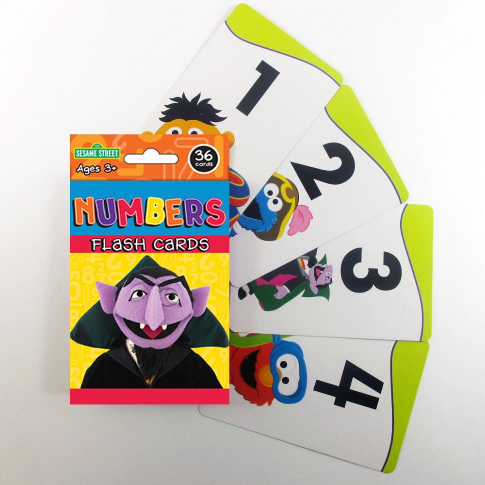 3 Sesame Street Flash Card Beginning Words Numbers Alphabet Abc Learning Kid Fun Walmart Com Walmart Com