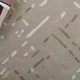 thumbnail image 6 of SAFAVIEH Metro Rodina Geometric Striped Area Rug, Taupe/Pink, 6' x 6' Square, 6 of 7