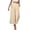 Beige, variant on Palazzo Pants for Women Casual Summer Wide Leg Cropped Pants Culottes Gaucho Beach Vacation Outfits Black M
