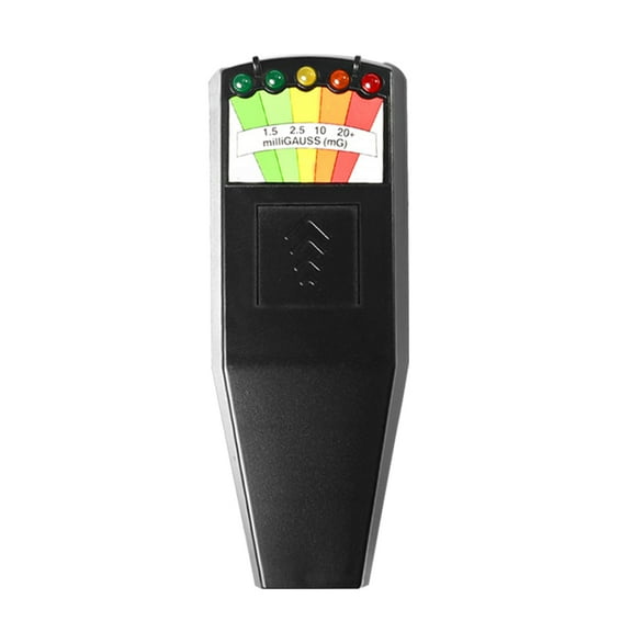 Yibooy K2 5 LED Gauss EMF Meter LCD Electromagnetic Field Radiation Tester (Black)