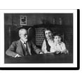 thumbnail image 2 of Historic Framed Print, [Sigmund Freud, his daughter Anna, and his nephew(?) seated at table], 17-7/8" x 21-7/8", 2 of 9