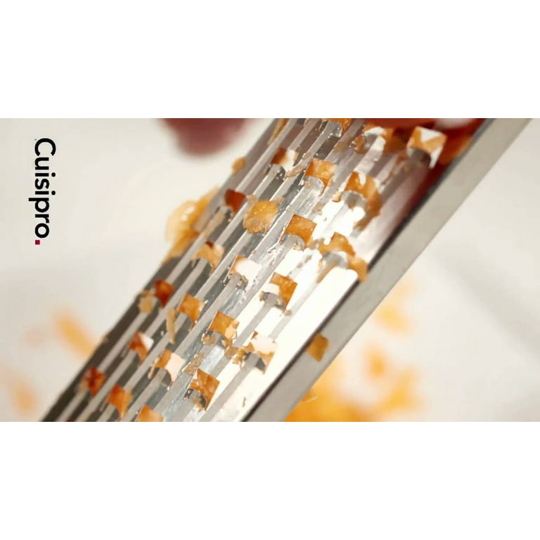 Cuisipro Dual Grater Fine Coarse Rasp Cheese Grater Zester Etched
