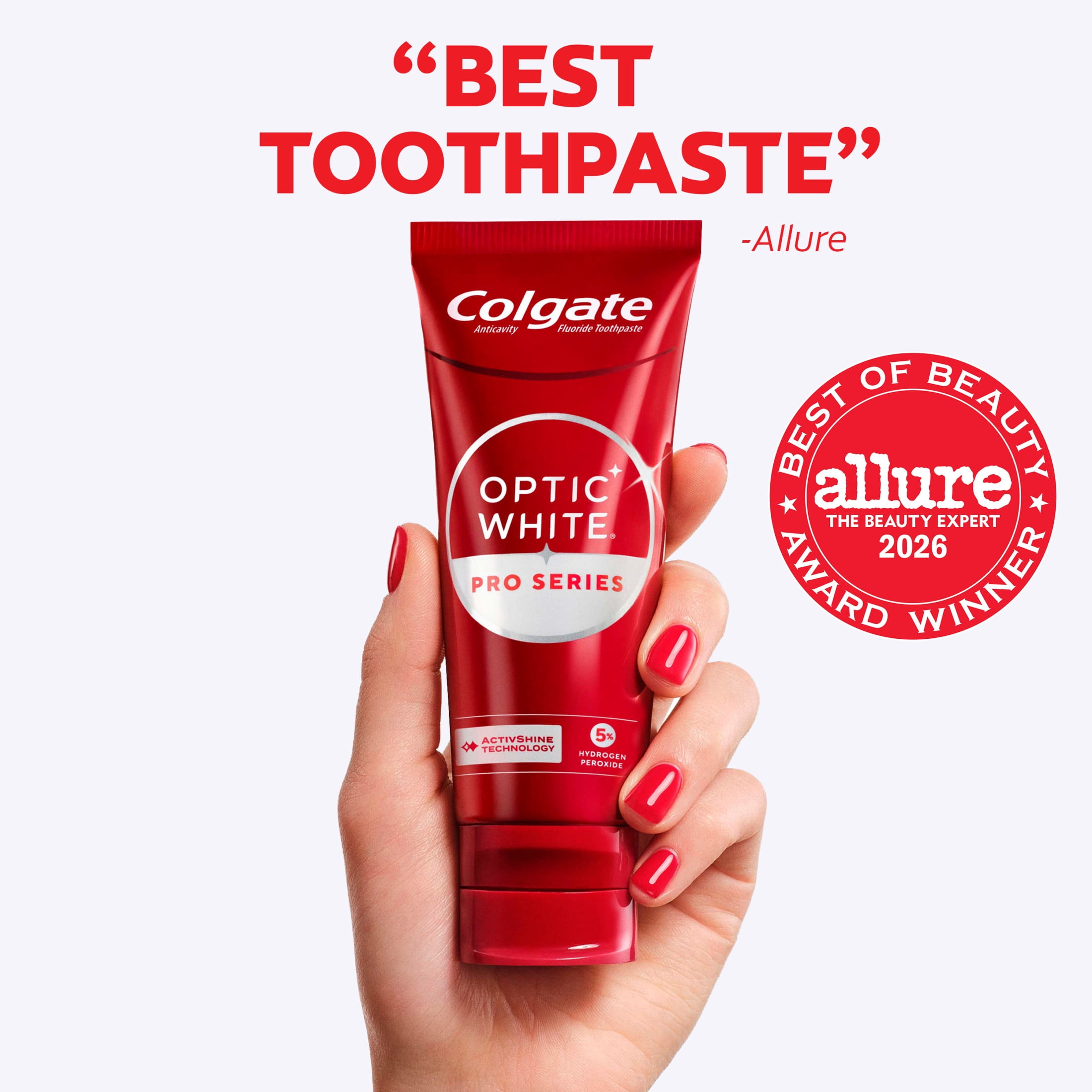Colgate Optic White Pro Series Express White Toothpaste with 5% Hydrogen Peroxide, 2 Pack, 3.0 OZ