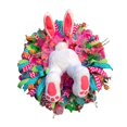 thumbnail image 1 of GUOOL 40cm/16'' Easter Bunny Wreath, Rabbit Spring Front Door Decoration, Floral, 1 of 9