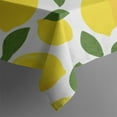 thumbnail image 5 of Square Tablecloth 42x42 Inch – Waterproof Polyester Printed Table Cover, Wrinkle Resistant & Washable for Kitchen Dining Picnic Party Decor, Single-v4-15, White, 5 of 6
