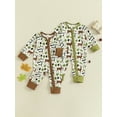 thumbnail image 3 of BemeyourBBs Newborn Baby Boy Hunting Outfit Mallard Duck Reindeer Romper Long Sleeve Zipper Up Jumpsuit Fall Winter Spring Clothes, 3 of 9