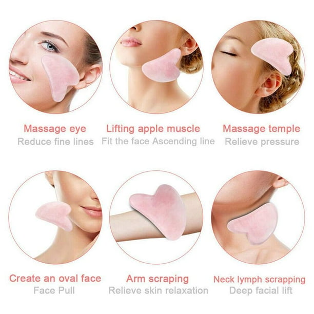 Gua Sha Herramientas Faciales Gua Sha Piedra Guasha Tabla De Raspado Herramientas Para El Cuidado De La Piel 2 Uds Advancent CE007633 03 Walmart en linea