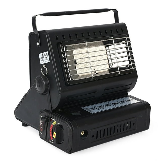Calentador de gas de cerámica de 1300 W Calentador de gas Quemador de pesca para acampar al aire libre Negro Eccomum Calentador