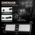 thumbnail image 3 of Nilight Amber 48Led Strobe Lights Interior Windshield Emergency Warning Lights Super Bright Led Strobe Lights, 3 of 7
