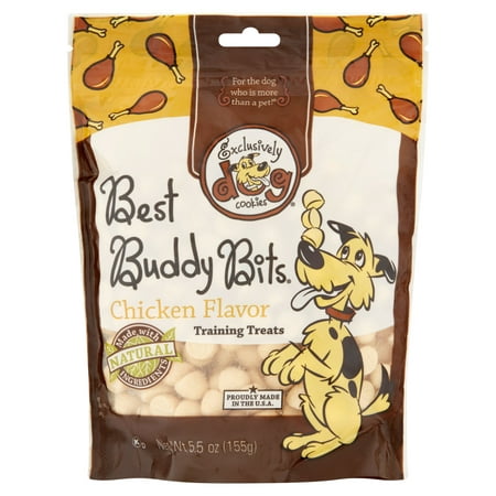 Exclusively Dog Cookies Best Buddy Bits Chicken Flavor Training Treats, 5.5
