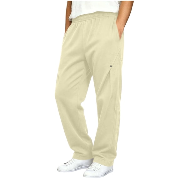 Aofany Boys Sweatpants Size 7-15 Years, Sports Sweat Pants with Pockets Solid Color Casual Joggers Boys Sweatpants Open Bottom for Kids Clothes