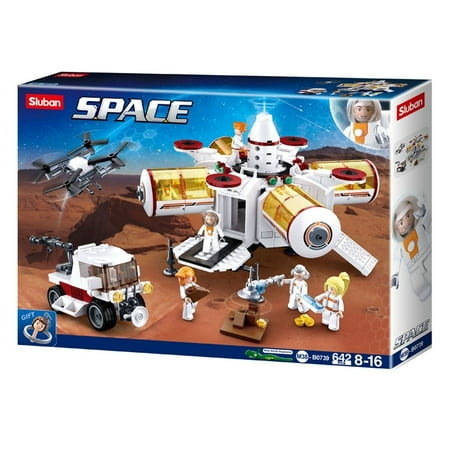 UPC: 0639939931026 | SlubanKids Space Base Building Blocks 642 pc for Kids  3D Early Learning Toys for Science & STEM  Stackable & Buildable Toys