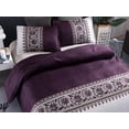 thumbnail image 1 of Queen Quilt Cover Bedding Set Purple, 1 of 2