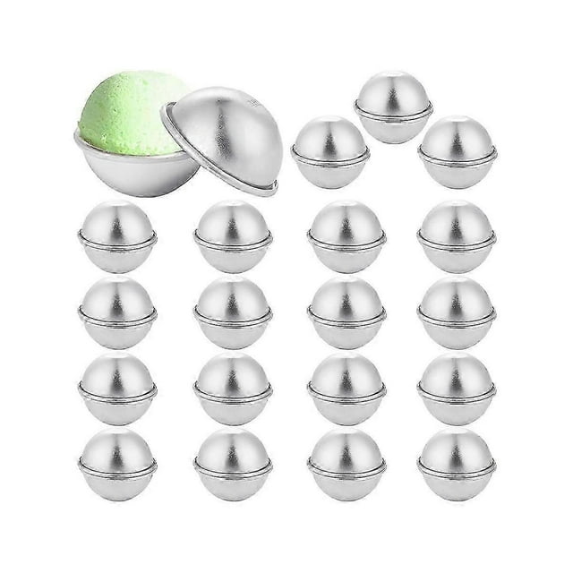 40 Pieces 20 Set DIY Metal Bath Ball Mold for Crafting DIY Making Supplies 4.5X2cm
