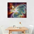 thumbnail image 2 of PIKWEEK Canvas Prints Wall Art Cosmic Cloud Stars Nebula Picture Wall Decor Home Decoration Stretched Gallery Canvas Wrap Giclee Print Ready to Hang, 2 of 4