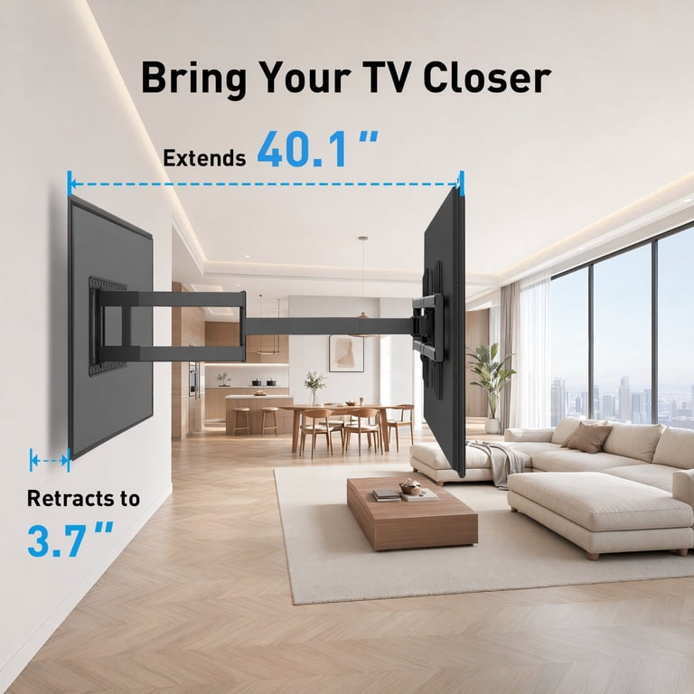 MountFTV Full Motion TV Wall Mount for 42" to 97" TVs photo 8