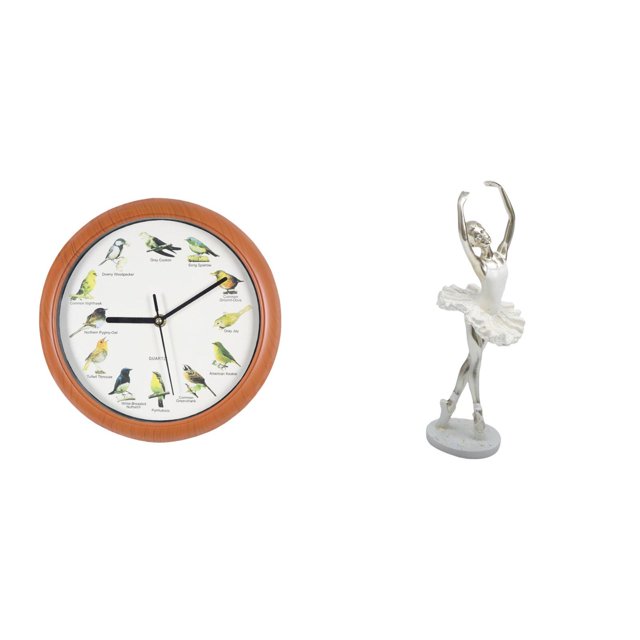 Figura De Bailarina Moderna Creativa, Escultura Artística De Pájaro Cantor, Reloj De Pared, Adorno Decorativo Para Dormitorio, Chimenea, Oficina, Decoración Del Hogar