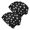 Alien and UFO Black Pattern, variant on Alien and UFO Deep Blue Pattern 2 Pack Slouchy Beanie Hat, Warm Winter Skull Cap with Stretchy Fabric & Soft Texture, Stretchy Polyester Gifts for Birthday Christmas Thanksgiving