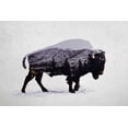thumbnail image 2 of Davies Babies 32x23 White Modern Wood Framed Museum Art Print Titled - The American Bison, 2 of 4