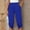Blue, variant on Drovellove Women's Plus Size Lace-Up Drawstring Pants – Casual Soft Elastic Mid Waist Athletic Shorts for Running, Gym, Yoga, or Lounging