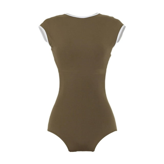 Trajes de baño de 1 pieza para mujer, trajes de baño atléticos suaves para actividades acuáticas de SPA femeninas L