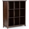 thumbnail image 1 of Trent Home Bibliothèque et Unité de Rangement en Bois Transitionnel 9 Cubes Brun Brunette, 1 of 5