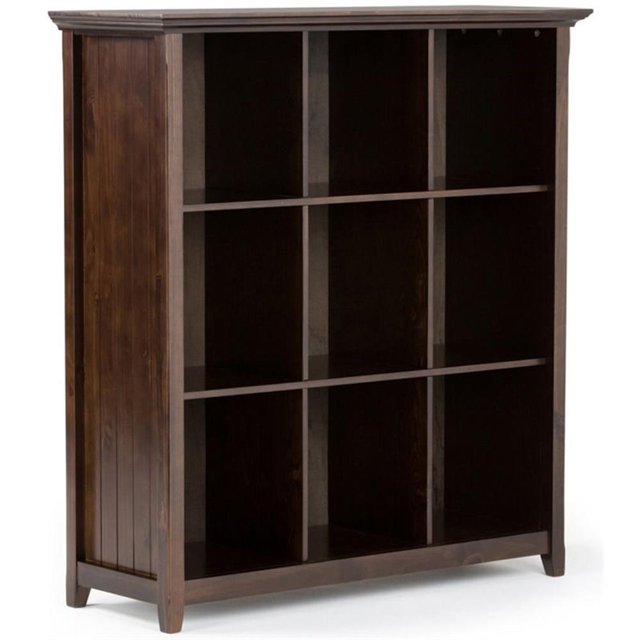 Trent Home Bibliothèque et Unité de Rangement en Bois Transitionnel 9 Cubes Brun Brunette
