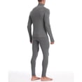 thumbnail image 3 of Roadbox Thermal Underwear for Men: Fleece Lined Long Johns Base Layer Long Sleeve Top & Bottom Set, 3 of 6