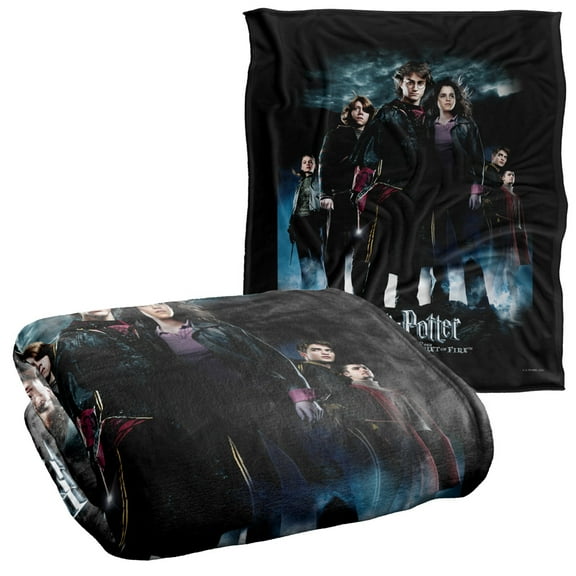 Harry Potter Goblet of Fire Poster Officially Licensed Silky Touch Super Soft Throw Blanket 50' x 60'