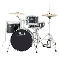 Pearl Roadshow RS584 4-Piece Drumset w/ Hardware & Cymbals - Jet Black