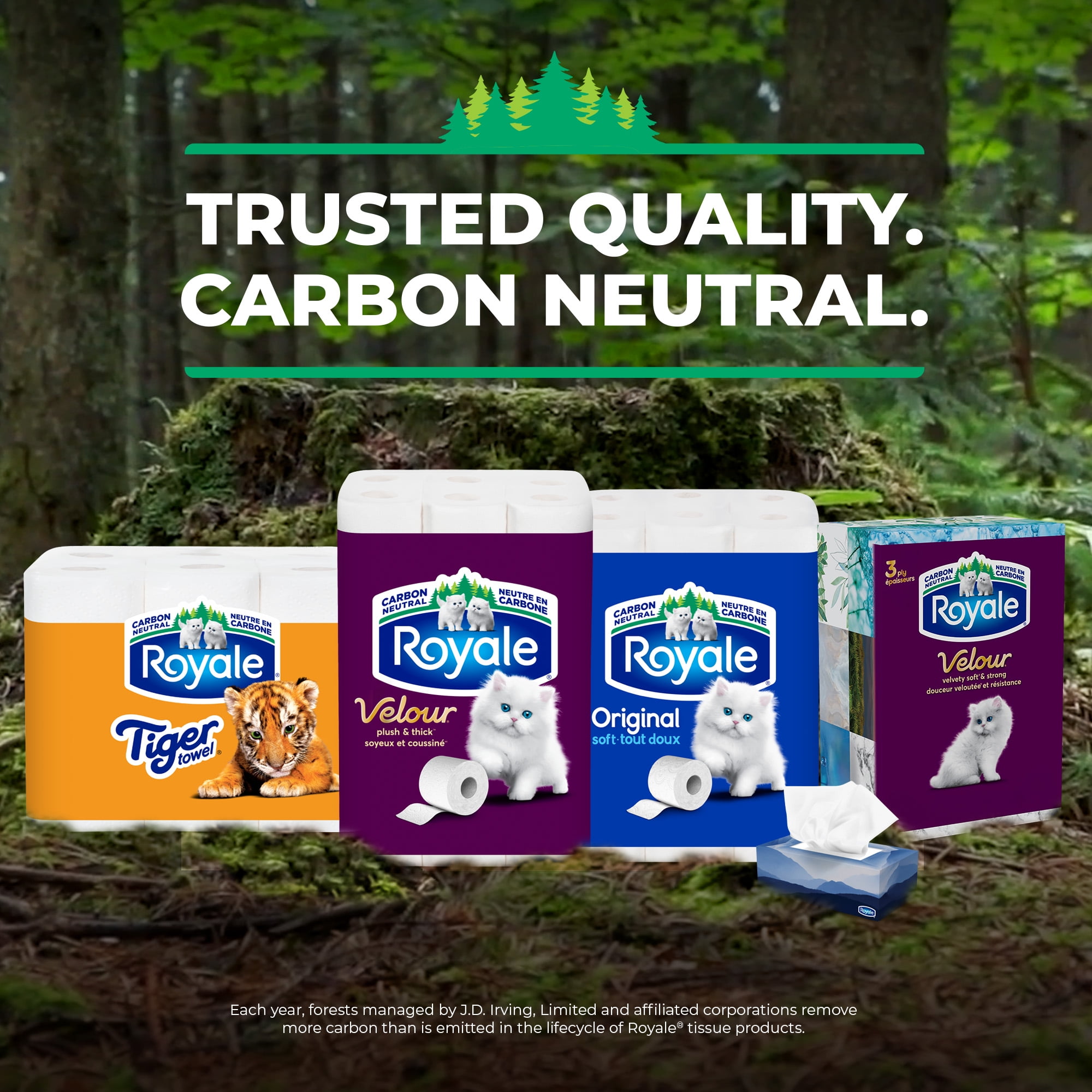 Royale Original, 2 Ply Facial Tissue, 18 Flat Boxes, 126 Tissues per Box, 2268 tissues per pack