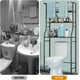 thumbnail image 2 of Estante de Baño sobre Inodoro,mueble para baño organizador, 3 Niveles Estante de Almacenamiento para Baño sobre el Inodoro de Ganchos y Portarrollos,Adecuado para cocinas y baños, 2 of 8