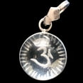 thumbnail image 2 of Om or Aum Quartz Sterling Silver Pendant Necklace | 21x10mm | 1 1/2" long |, 2 of 11