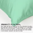 thumbnail image 5 of 2 Pack Microfiber Toddler Pillowcases with Zipper( Pillow not included ), Soft and Breathable Small Pillow Covers for Travel, Sea Green, 13"×18", 5 of 5