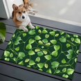 thumbnail image 5 of Green Leaves Bathroom Rug Washable 2x3 Entryway Rug Non Slip Retro Botanical Garden Pastoral Plants Front Door Mat Low Pile Indoor Doormat Throw Floor Carpet for Kitchen Bedroom Entrance, 5 of 8