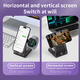 thumbnail image 2 of Soporte de carga rápida para i-Watch, cargador inalámbrico MagSafe para iPhone, soporte magnético transparente para AirPods, 3 en 1 tipo C, 2 of 4