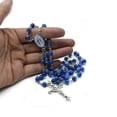 thumbnail image 2 of Glass Beads Rosary Catholic Necklace Fashion Crucifix Pendant Religious Jewelry for Women Fashion Necklaces, 2 of 5