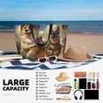 thumbnail image 5 of Daiia Farm Corgi German Shepherd Beach Travel Bag - Water-Resistant Beach Bag, Lightweight Tote with 7 Pockets for Women and Men - Gym,Pool,Camping,Reusable Grocery Bag, 5 of 7